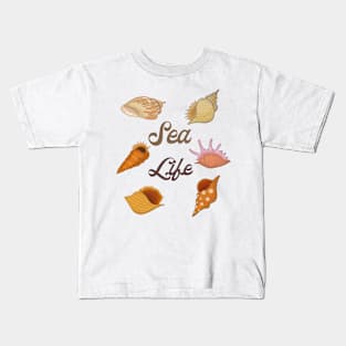 Beautiful Sea Shells Kids T-Shirt